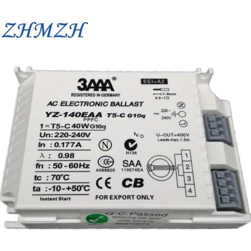 ZHMZH 3AAA YZ140EAA YZ155EAA 40W 55W Electronic Ballast 220V AC G10q Fluorescent Lamp Rectifier For T5 Ring Lamp Annular Tubes
