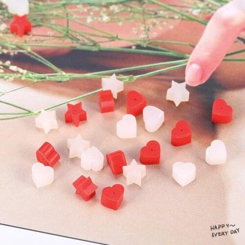 100 PCS 5.5mm 6*5mm Heart Stars Resin Earrings Accessories Ear Plugging Earring Back Stopper