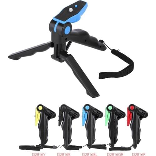 3-sided Mini Cradle Smartphone Holder Lightweight Tripod Portable Handheld Stabilizer Foldable Hand Grip Mount
