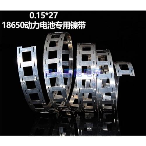 5 m / roll 0.15mm *27mm*5000mmPure nickel sheet, nickel plated steel belt for electric car 18650 lithium battery bracket