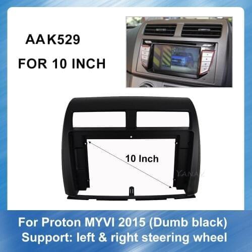 Car Radio Audio Fascia Frame Dash Panel for PROTON MYVI 2015 Car Stereo Receiver Panel Mounting Dash Installation Frame Trim Kit