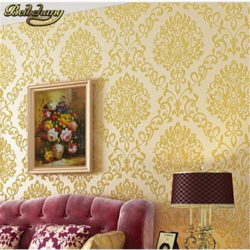 Beibehang DAMASK 3D Floral Wall Paper Wallpapers Roll Europe Classic Tapete for Living Room Bedroom Home Decor papel de parede