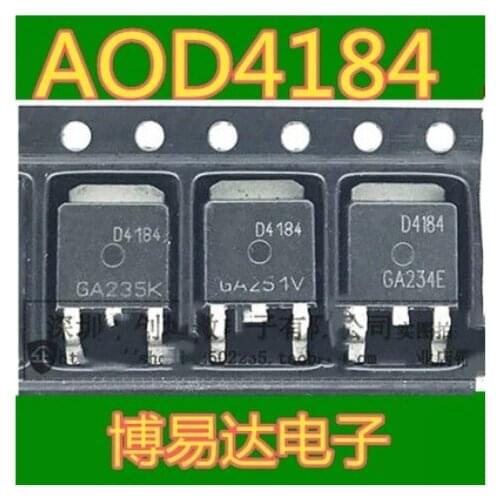 Free Shipping 50pcs AOD4184 D4184 TO-252 MOS