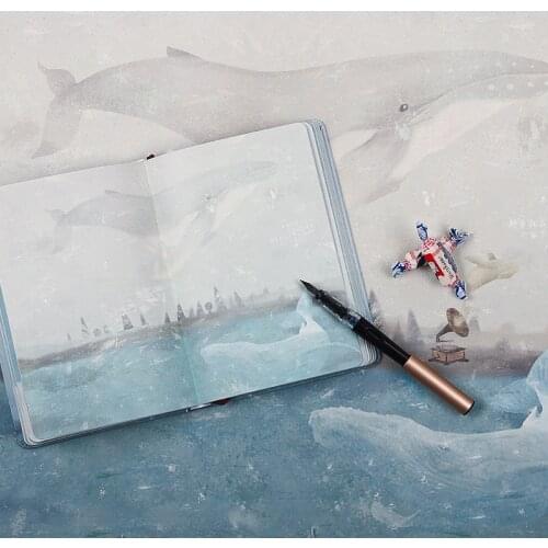 Simple language and other wind A5 hardcover notebook small fresh hand ledger cute diary color page hand book