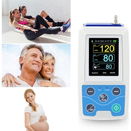 CONTEC Portable 24h NIBP Holter ABPM50 Ambulatory Blood Pressure Monitor With one adult cuff