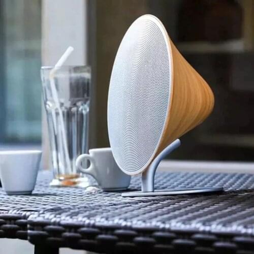 Retro Wood Wireless Bluetooth Speaker Support NFC Touch Surface Subwoofer Home Audio Bluetooth 4.2 Audio Desktop Stereo Speaker