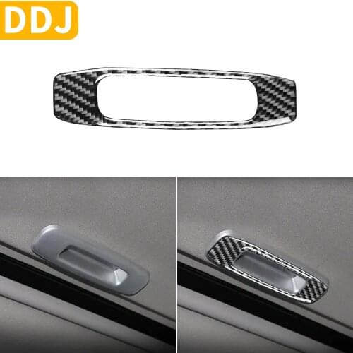 For Mitsubishi Lancer EVO X ES DE GTS 2008-2015 Carbon Sunroof Handle Frame Skylight Door Button Cover Sticker Car Accessories