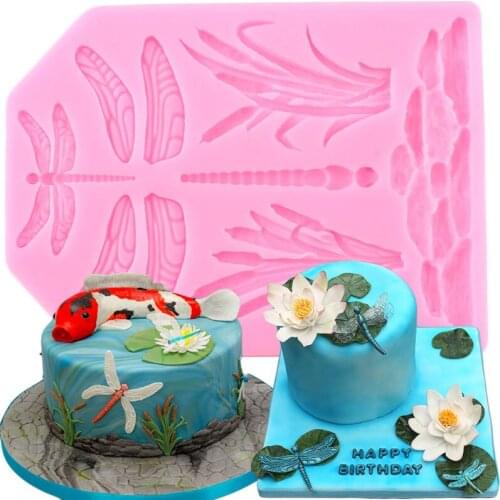 Dragonflly Silicone Mold Fondant Cake Decorating Tools Chocolate Gumpaste Molds Polymer Candy Mould Resin Clay Moulds