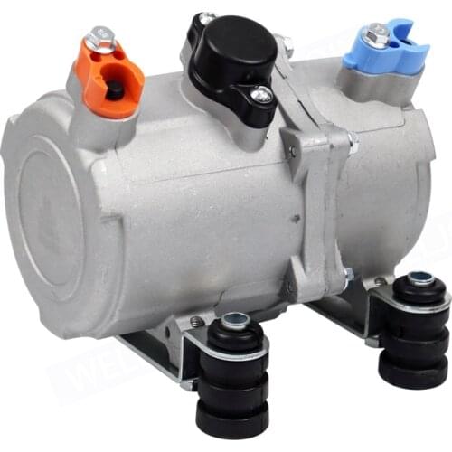 12V 24V A/C Electric Compressor Set for Auto AC Air Conditioning Car Truck Bus Boat Tractor Shop Automobile Aircon