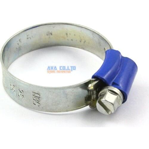 10 Pieces 26-38mm Carbon Steel Hose Clamp Worm Gear Hose Pipe Fitting Clamp