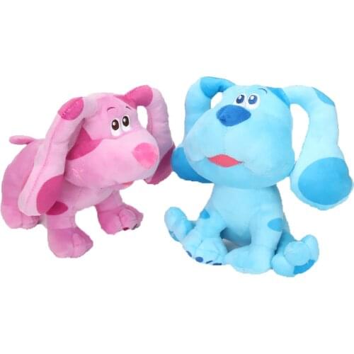 18cm 7inch Blue Beanbag Plush toys Clues spotty dog Blue pink Barking Bean Plush doll Stuffed Animals Plush Toy