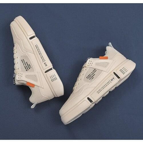 Men Shoes Summer Casual Imitation Leather Flat Shoes Lace-up Low Top Male Sneakers Tenis Masculino Adulto Shoes