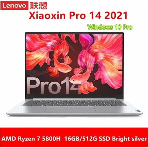 Lenovo xiaoxin Pro 14 2021 laptop Standard pressure Ryzen R7 5800H 16+512GB Win 10 Ultra-thin 2.5K full screen Notebook