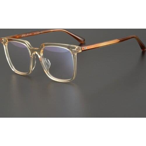 New Arrive Vintage Acetate Myopia Optical Eyeglass Frame Hand Craft Women Men Classical Square Type High Level Original Quality