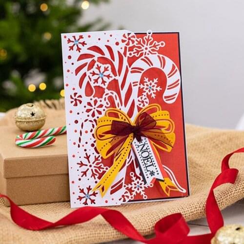 Panalisacraft Christmas Candy bow Metal Cutting Dies Stencils for DIY Scrapbooking/album Decorative Embossing DIY Paper Cards
