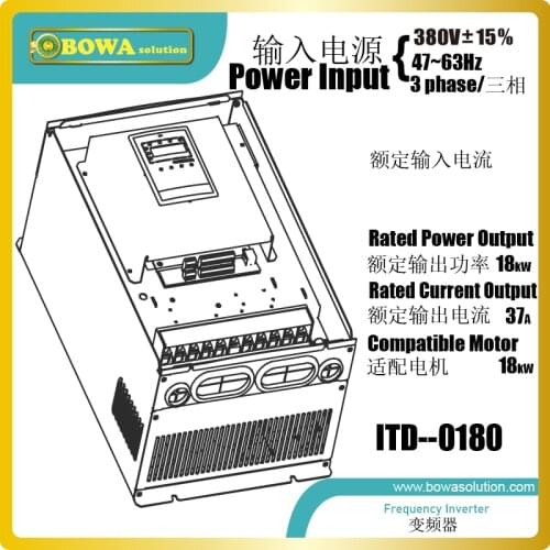 11 to 18kw frequency inverter is great choice to drive variable speed pump to supply chilled water or hot water in buildings