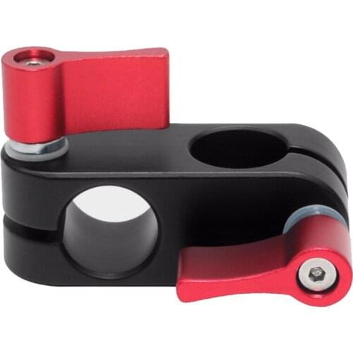 HFES 90 Degree Right Angle 15mm Rod Rig Clamp Adapter for 5D2 5D3 A7SGH4 DSLR Camera Photography System Photo Studio Handgrip