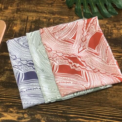 Chiffon Printed Fabric South Korean Silk Thin Breathable Soft Drape Good Fashion Dress Shirt Clothing Fabric/1 M