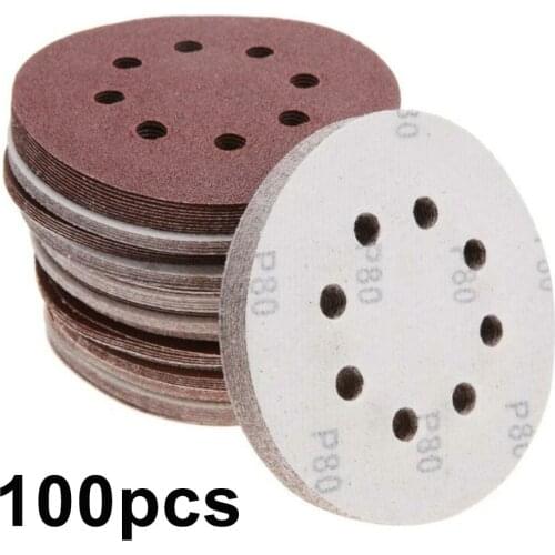 100pcs 125mm Mix Grit Sander Discs Polishing Paper Pads Abrasive Sandpaper Set For General Polishing Requirements