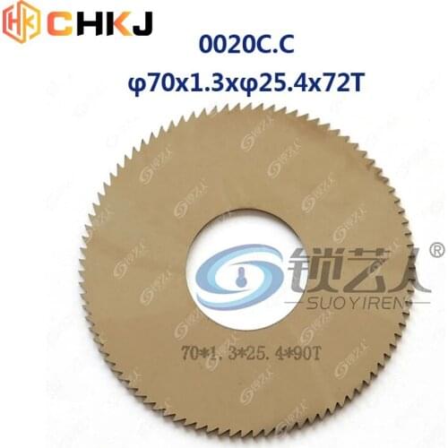 CHKJ Locksmith Tool For Wenxing Key Cutting Machines 100D,100E,100E1,100F,100F Face Milling Cutter 0020C.C 70x1.3x25.4x72T