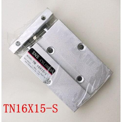 TN16X15-S Double Acting Twin Rod Air Cylinder With Magnetic Bore 16mm Stroke 15mm TDA16*15-S