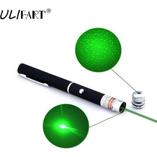 ULIFART High Quality 5mW Green Laser Pen Beam Light With Starry Cap