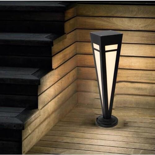 Waterproof IP65 LED Lawn Lamp Aluminum Pillar Light Outdoor Garden Pathway Landscape Lights Villa Courtyard Lawn Bollards Light