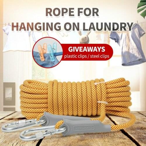 Xinda clothesline indoor hang clothes rope Light and easy to carry outdoor sun drying quilt line non-slip windproof rope