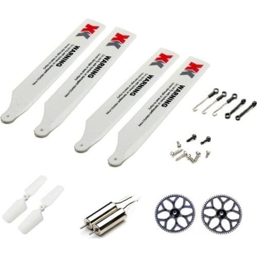XK K110 RC Helicopter Crash Pack Main Blade +Tail Blade +Tail Motor /+Gear + Screws Replacement Parts Accessories