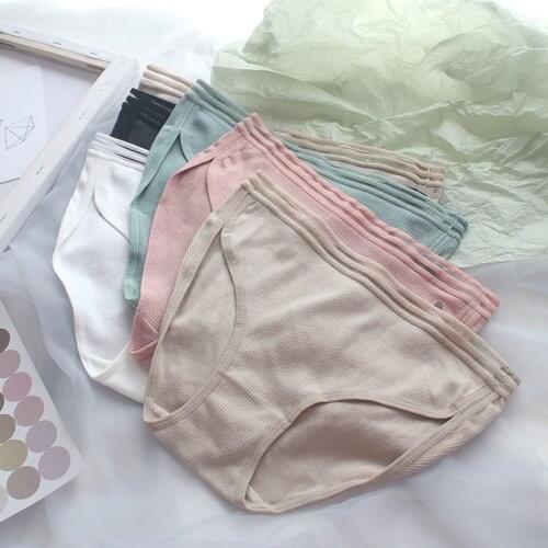 Womens Bandage Underwear High Elastic Middle Waist Triangle Solid Color Panties Hollow Out Chiffons Seamless Transparent Briefs