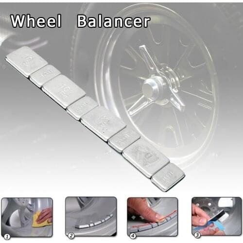 10pcs Universal Wheel Balance Weight Car Tire Adhesive Tire Balance Block Wheel Iron Tyre Balancer for Cars RC Boat Motorcycle