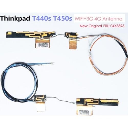 2pcs/lot JINYUSHI For New&Original ThinkPad T440s T450s WIFI+3G 4G Antenna FRU 04X3893 WWAN L850-GL module Red&Blue LTE antenna