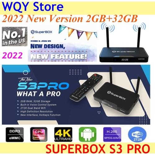 2020 new version more stable smoother clearer superbox s1pro 2G+16GB 6k HD smart tv box