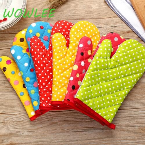2506 thick heat insulation microwave oven mitts special baking gloves creative kitchen skid resistance high temperature anti hot