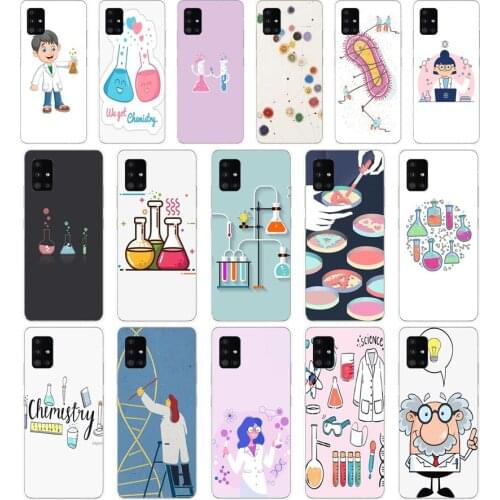 298FG Biology and Chemistry Soft Silicone Tpu Cover Case for Samsung Galaxy A20 A20E A20S A40 A31 A41 A51 A71 case