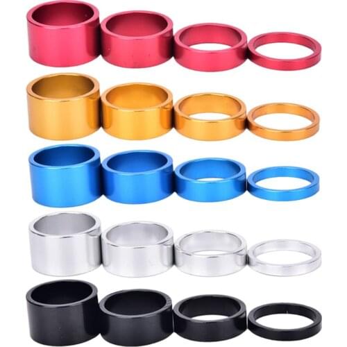 4pcs Road Bicycle Aluminum Alloy Headset Washer MTB Bike Front Fork Stem Spacers Cycling Accessories