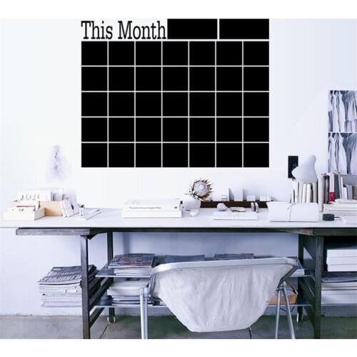 43*58cm Blackboard Wall Sticker Transfer Film This Month Wall Stickers Wallpaper Study Classroom Removable Decoration Stickers