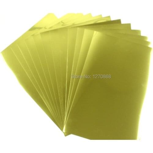 A3*50 pieces inkjet glossy gold film For printing