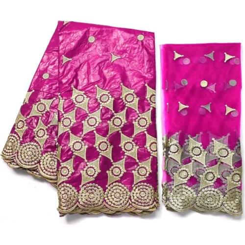 African Bazin Riche Fabric With Brode 2021 Latest Fashion Cotton Dry Embroidery Basin lace Fabric Guinea Brocade Fabrics 7Yards