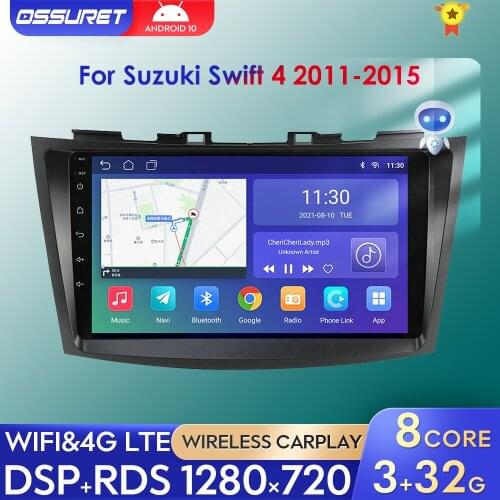 Car Android Radio Auto Stereo For Suzuki Swift 2015 2014 2013 2012 2011 Multimedia Player 2DIN Navigation GPS Video Non-DVD DSP
