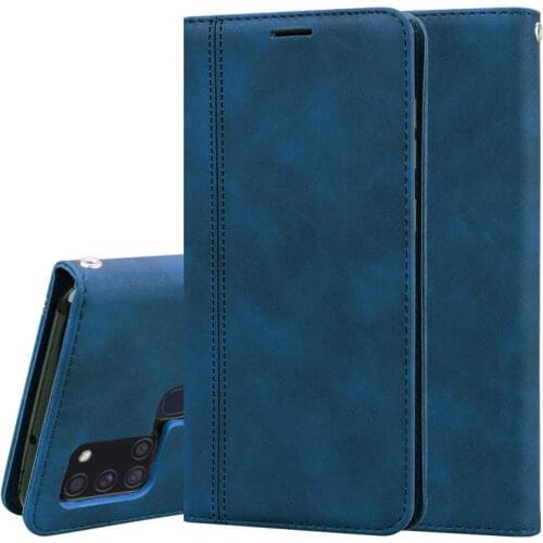 A21S Case For Samsung Galaxy A21s Leather Wallet Flip Card Holder Phone Case For Samsung A21s A 21s A217F SM-A217F Cover Fundas