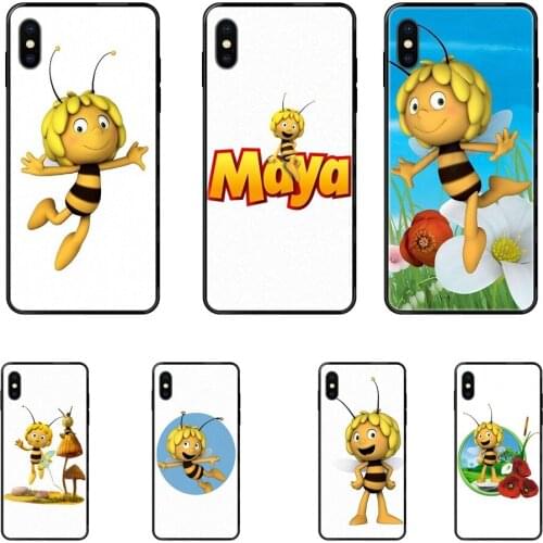Cheap Mens Maya The Bee For Huawei Honor 6A 7A 7X 8C 8X 9 9A 9I 9X 10 10I 20 20I 20S Lite Pro Black Soft Tpu Phone Case Cover