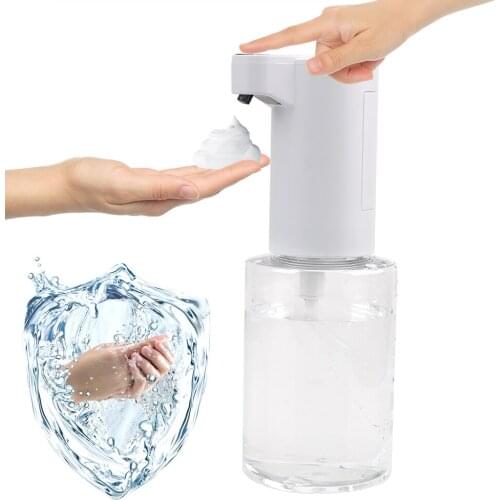 Touchless Foam Liquid Dispenser ABS Smart Sensor Hand Washer Soap Dispenser 350ML Automatic Soap Dispenser for Kitchen Bathroom