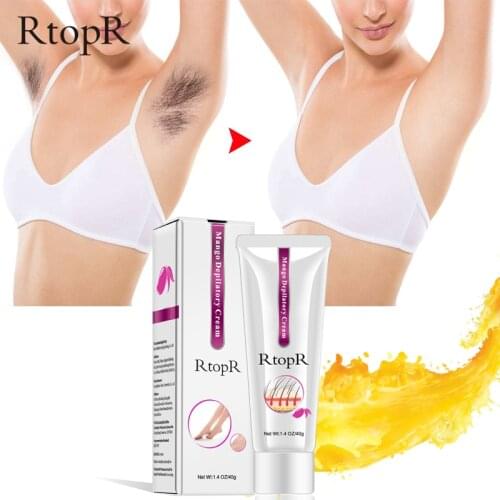 Mango Depilatory 40g Hair Removal Cream Legs Armpit Depilatory Gel Pianless Effective Removal Hair Care Cream For Men And Women