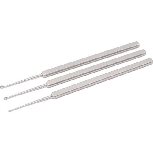 Micro ophthalmic instruments Soft wart curette Medical curette Curette Stainless steel meibomian gland curette Dermatological wa