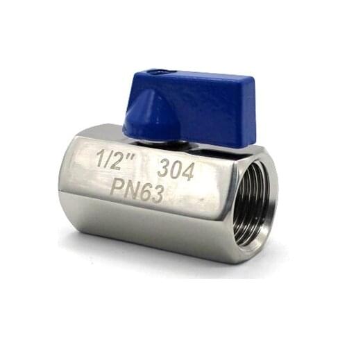 1/8" 1/4" 3/8" 1/2" 3/4" 1" BSP Female Thread 304 Stainless Steel Mini Ball Valve Adapter For Water Oil Gas