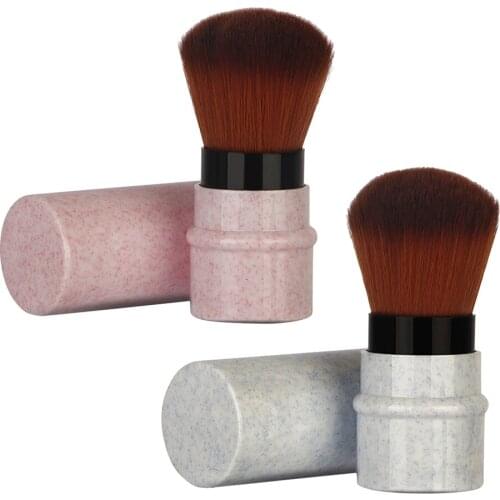 Fashion Large Plump Retractable Foundation Makeup Loose&Pressed Powder Brush