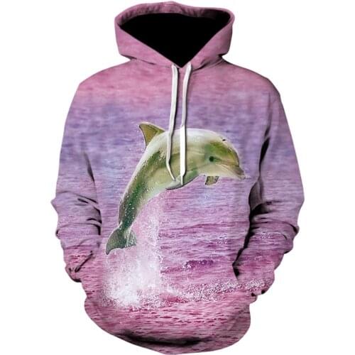 New womens long-sleeved printed animal hoodie for spring/summer 2020 mens and womens fashion casual sweatshirts