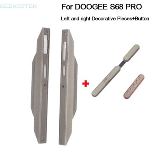 Original Housing A Frontal shell Middle Side Metal Housings Case Middle Repair Parts Bumper With Button For DOOGEE S68 pro Phone