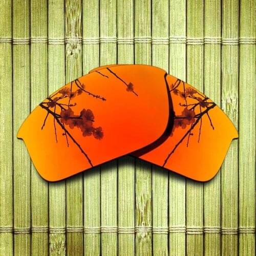 Polarized Replacement Lense For-Oakley Thinlink Sunglasses Frame True Color Mirrored Coating - Fire Red Color Options